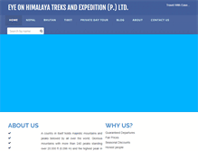 Tablet Screenshot of eyeonhimalaya.com